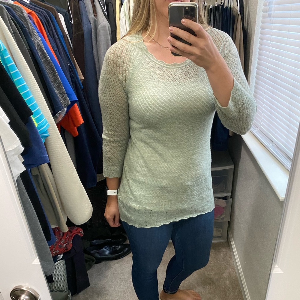 Light Knit Wool Anthropologie Sweater